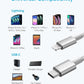 Anker USB-C to Lightning cable with nylon exterior and MFi certification for fast charging iPhones