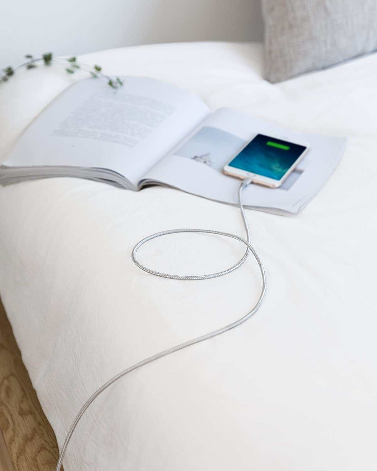 Anker USB-C to Lightning Cable with nylon exterior and high-speed charging compatibility