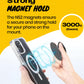 On The Grip Magnetic 3D Gummy Bear Style Expandable Collapsible Mobile Phone Grip Stand Holder for Smartphone Tablet Cell Phone Accessory (Matte Holographic)