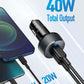 Anker Duo USB-C Car Charger with PowerIQ 3.0, universal high-speed charging for phones and tablets, compact design, and MultiProtect safety technology