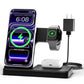 Wireless Charger Stand Charging Station: 3 in 1 Charger Stand Multiple Devices for Apple - iPhone 17 16e 16 15 14 Pro Max 13 12 - Watch 11 10 9 8 7 6 5 4 3 2 SE and Ultra Series-Airpods 4 3 Pro, White
