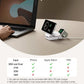Foldable 3-in-1 wireless charging station with 15W fast charging for iPhone, AirPods, and Apple Watch