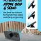 On The Grip Magnetic 3D Gummy Bear Style Expandable Collapsible Mobile Phone Grip Stand Holder for Smartphone Tablet Cell Phone Accessory (Matte Holographic)