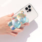 On The Grip Magnetic 3D Gummy Bear Style Expandable Collapsible Mobile Phone Grip Stand Holder for Smartphone Tablet Cell Phone Accessory (Matte Holographic)