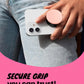 On The Grip Magnetic 3D Gummy Bear Style Expandable Collapsible Mobile Phone Grip Stand Holder for Smartphone Tablet Cell Phone Accessory (Matte Holographic)