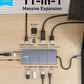Anker 11-in-1 USB-C Hub with multiple ports including USB-C, USB-A, HDMI, DisplayPort, Ethernet, AUX, and SD card slots for fast data transfer and multi-monitor display