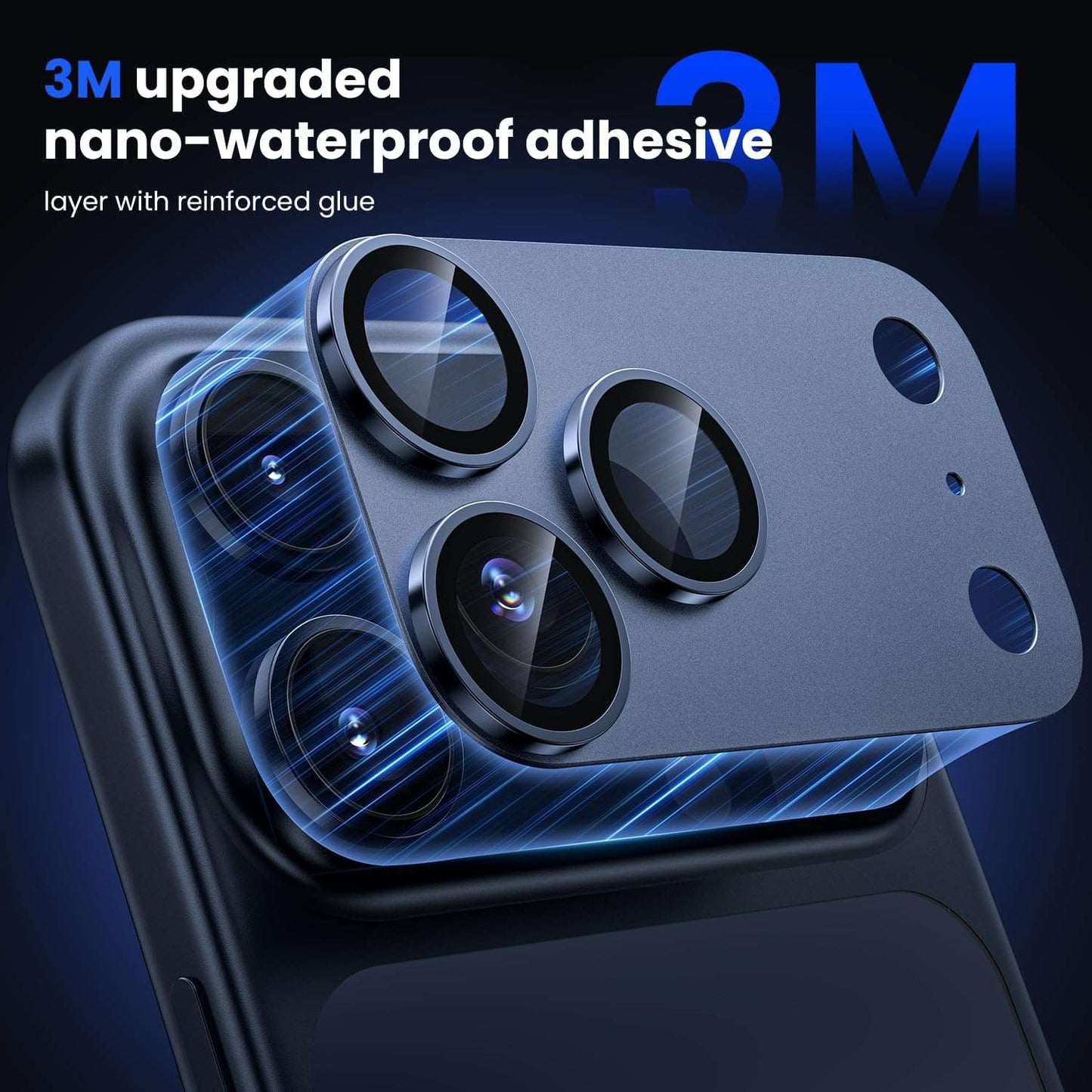 iPhone 17 Pro Max titanium camera protector 2-pack in silver
