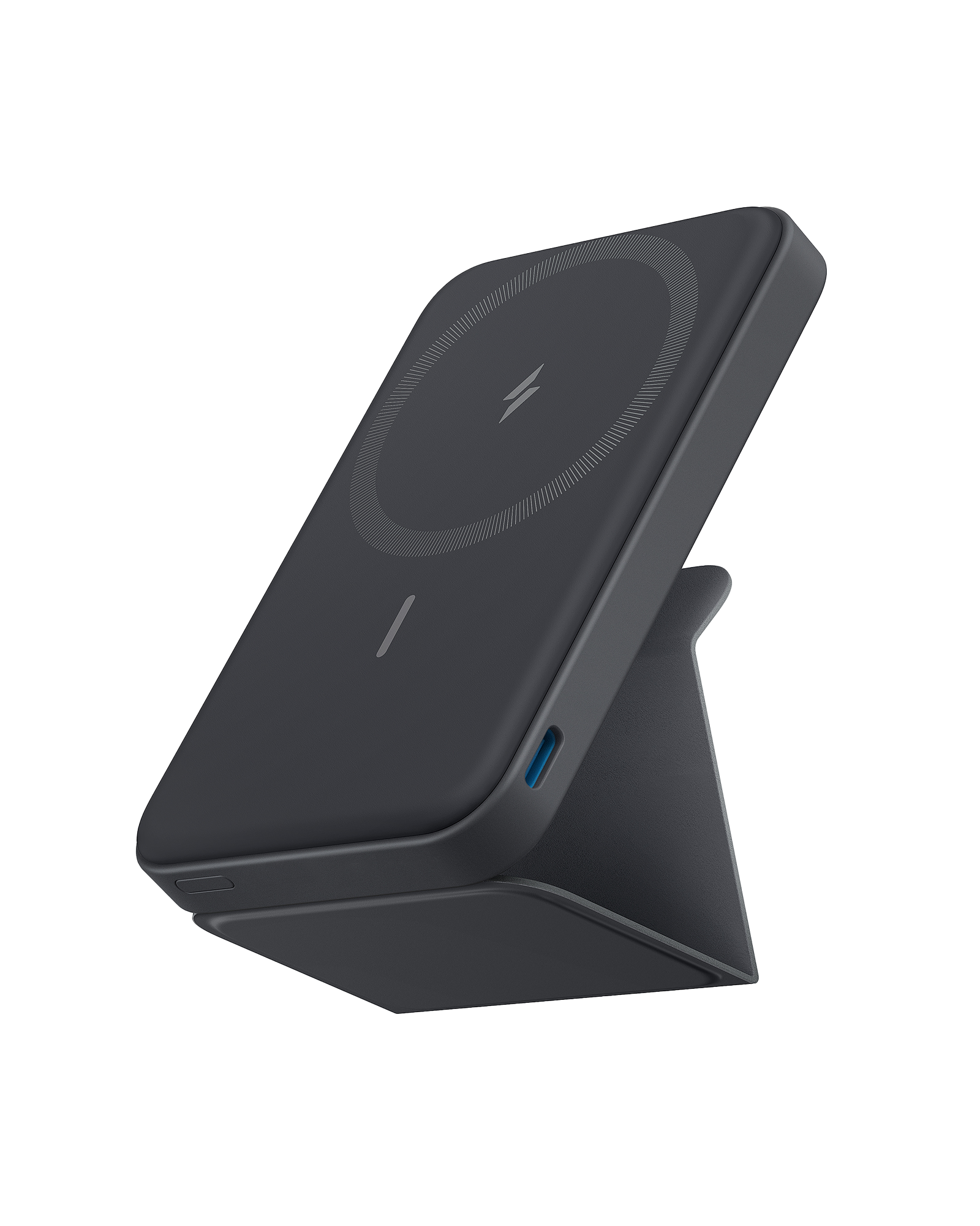 Anker 622 Magnetic Battery with foldable kickstand for iPhone 14/13/12, slim magnetic charger and USB-C cable