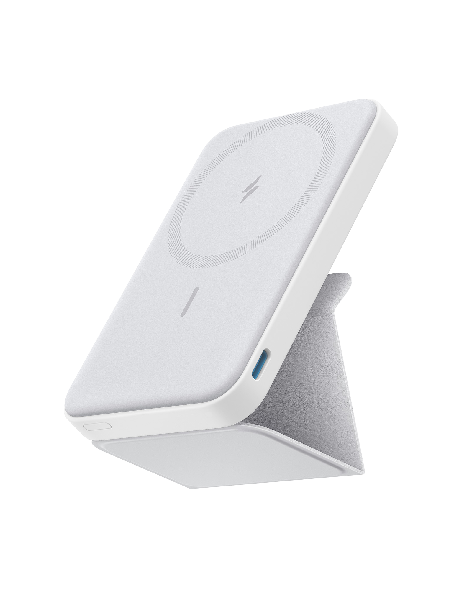 Anker 622 Magnetic Battery with foldable kickstand for iPhone, slim compact design, and strong magnetic attachment