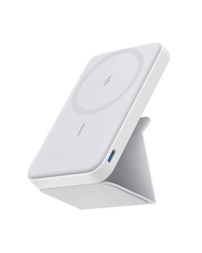 Anker 622 Magnetic Battery with foldable kickstand for iPhone, slim compact design, and strong magnetic attachment