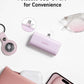 Compact power bank with foldable USB-C connector and dual-port high-speed charging at 22.5W