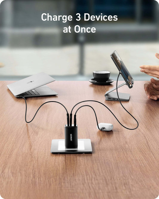 Anker 735 Nano II 65W charger plug compact fast charging USB-C device