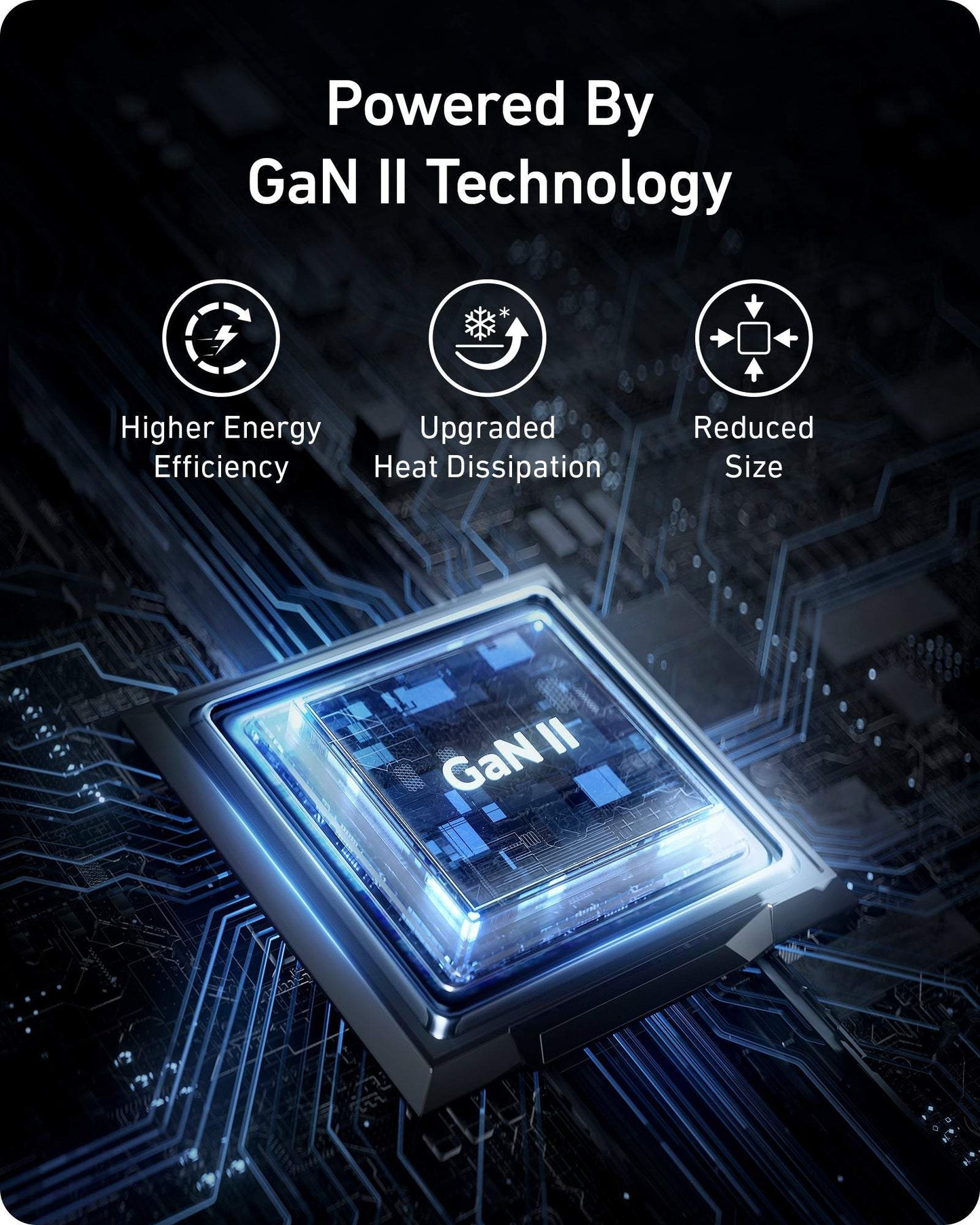 Anker 735 Charger Plug 65W compact fast charger with GaN II technology for phones, tablets, and laptops