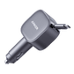 Anker Nano 75W Car Charger with dual USB-C ports and retractable cable in car interior