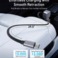 Anker Nano 75W Car Charger with retractable USB-C cable and dual-device fast charging
