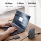 Anker 575 USB-C Docking Station 13-in-1 with multiple ports including HDMI, USB-C, USB-A, DisplayPort, Ethernet, SD card slots, and 85W laptop charging.