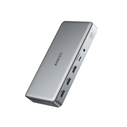 USB-C Docking Station 10-in-1 with multiple HDMI, USB, Ethernet ports and 100W charging capability