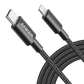 Anker USB-C to Lightning Cable with durable nylon exterior and fast charging compatibility for iPhone devices