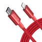 Anker USB-C to Lightning Cable with nylon exterior and fast charging for iPhone