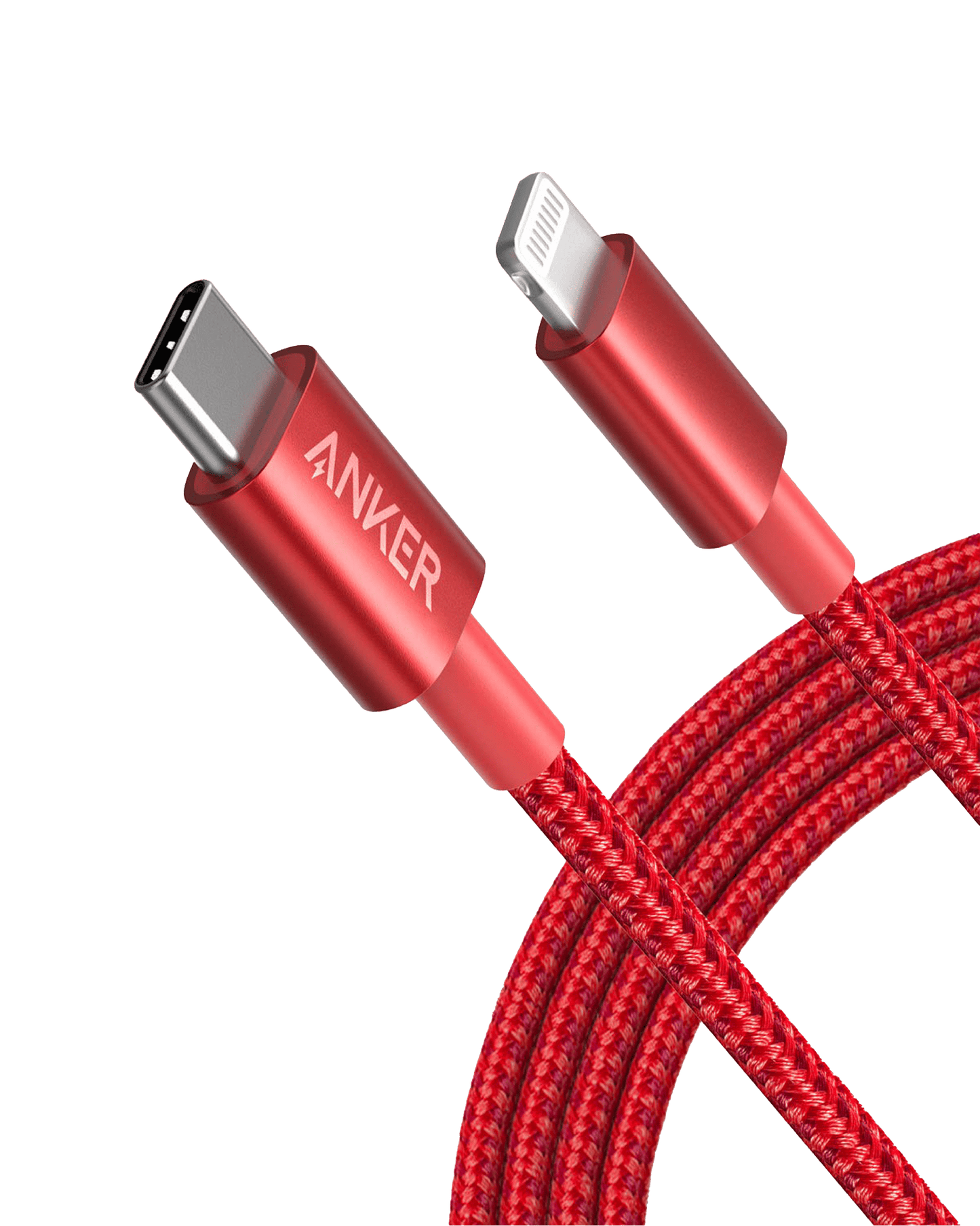 Anker USB-C to Lightning Cable with nylon exterior and fast charging for iPhone