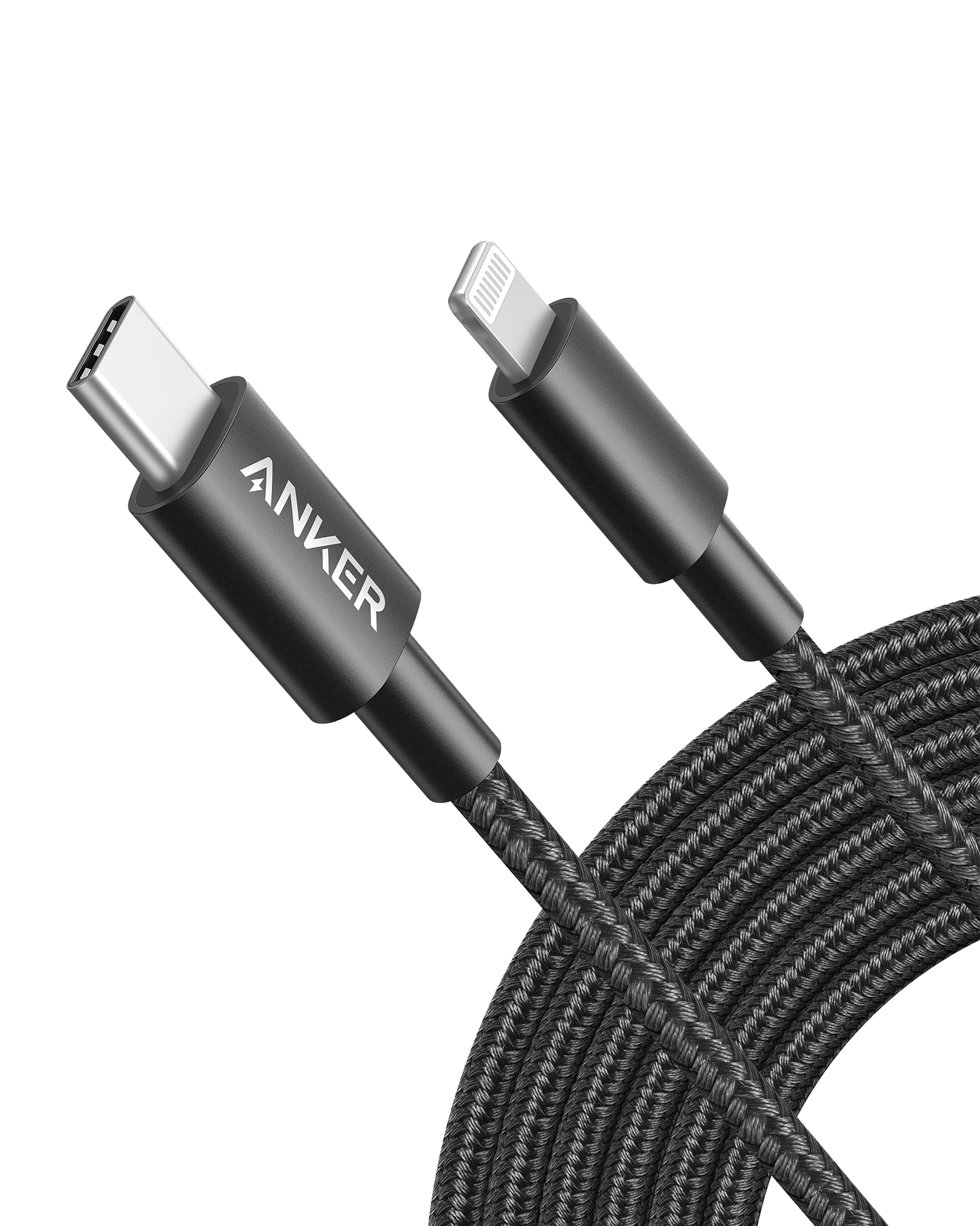 Anker USB-C to Lightning Cable with nylon exterior and fast charging for iPhone