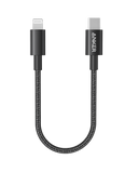 Anker USB-C to Lightning Cable with nylon exterior and MFi certification for fast charging and durability