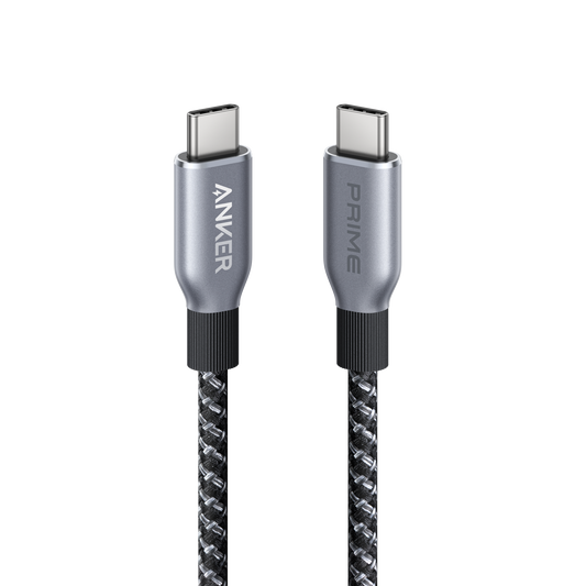 Prime USB-C to USB-C Cable 240W upcycled-braided durable charging wire for MacBook Pro