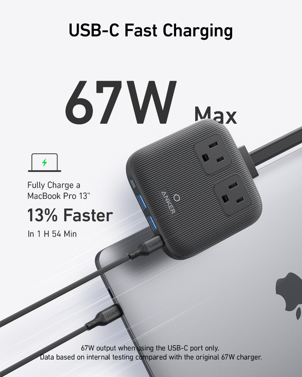 Anker Nano 6-in-1 Charging Station with 67W power, multiple ports, and sleek design