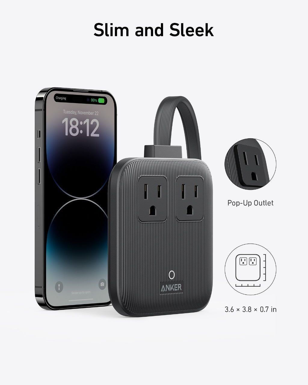 Anker Nano Charging Station 6-in-1 with 67W fast charging, USB-C, USB-A, and AC ports in a sleek, eco-friendly design
