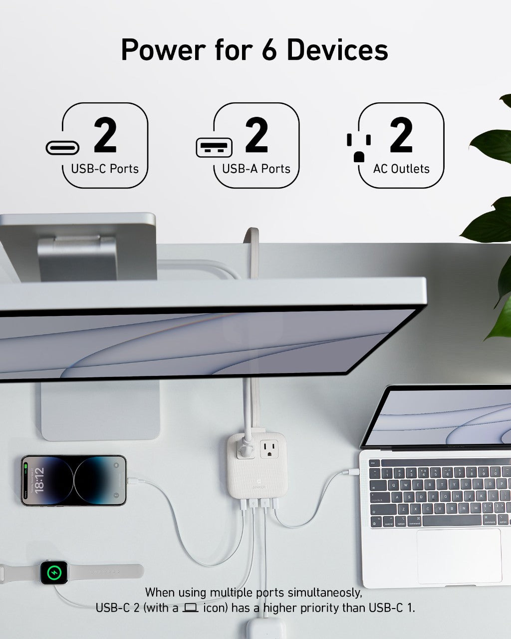 Anker Nano Charging Station 6-in-1 with 67W fast charging and multiple ports