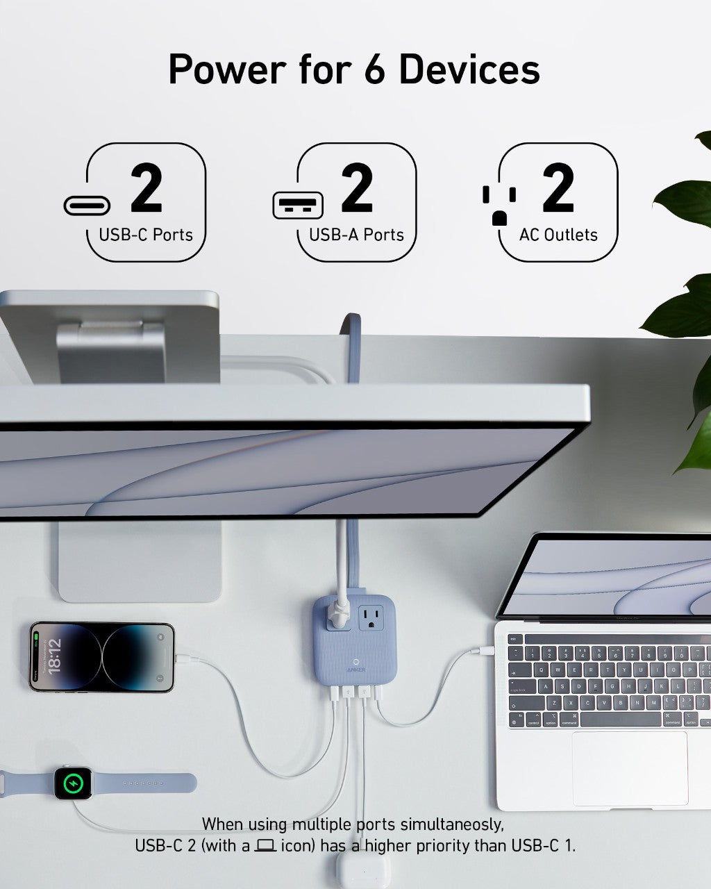 Anker Nano Charging Station 6-in-1 with 67W fast charging and multiple ports