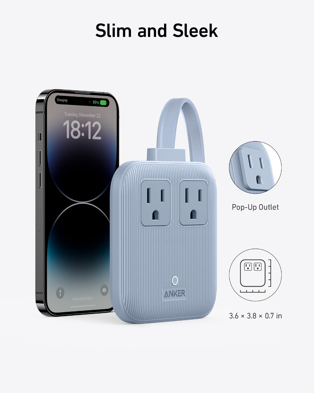 Anker Nano Charging Station 6-in-1 67W with USB-C, USB-A, and AC ports in sleek design