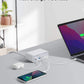 Anker 525 Charging Station with 3 AC outlets, 2 USB-C, and 2 USB-A ports for fast, multi-device charging and enhanced safety features.