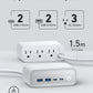 Anker 525 Charging Station with 3 AC outlets, 2 USB-C, 2 USB-A ports, ActiveShield 2.0 safety technology, and fast multi-device charging features