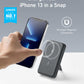 Anker 633 Magnetic Battery with foldable stand and wireless charging for iPhone, 10,000mAh compact power bank with strong magnets and 20W USB-C fast charging.