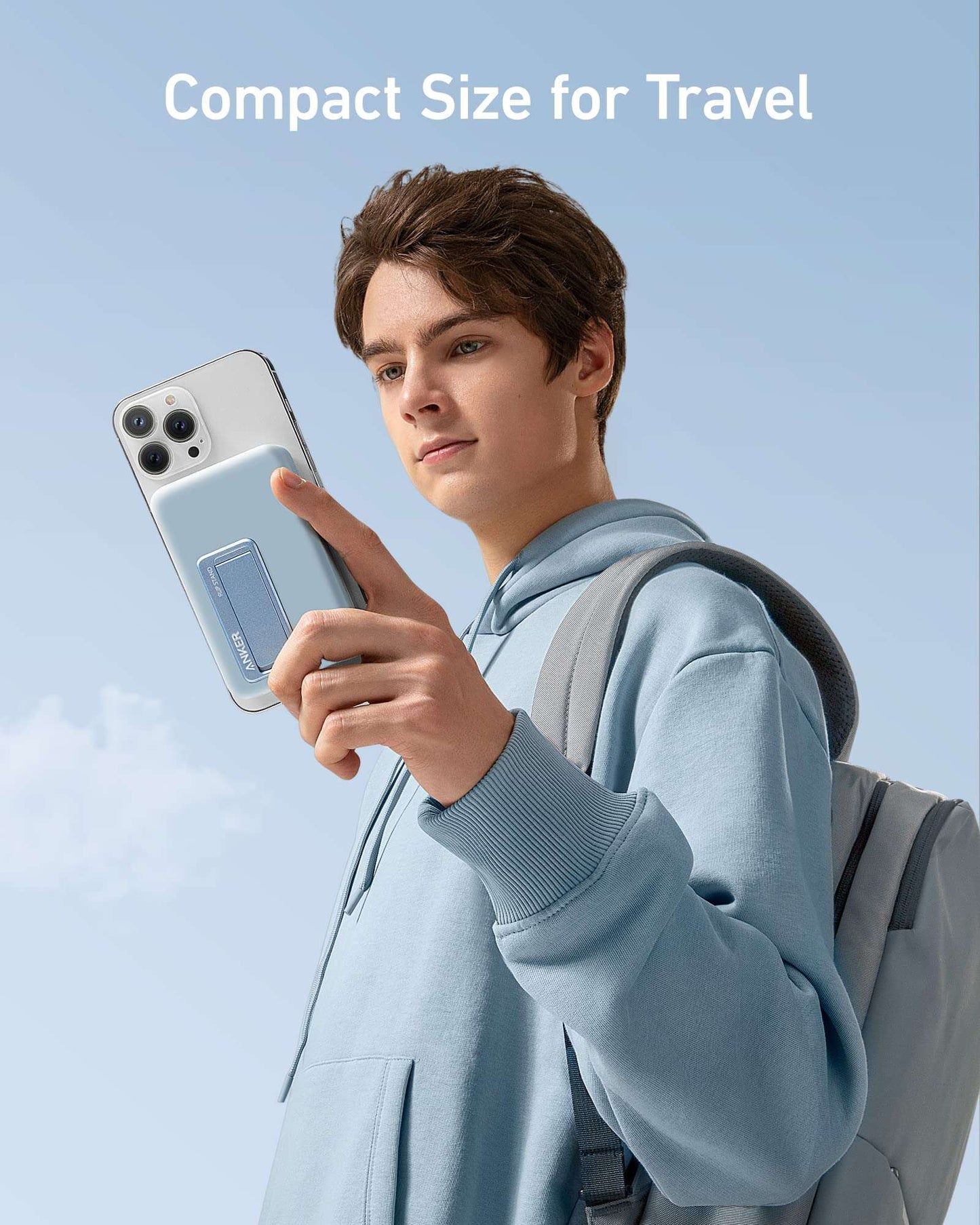 Anker 633 Magnetic Battery with foldable stand and wireless charging capability