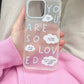 Blue You Are So Loved Frosted phone case with soft hand-feel and impact protection
