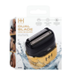 Gold dual blade mini electric shaver with digital display, waterproof design, and USB-C charging for precision grooming