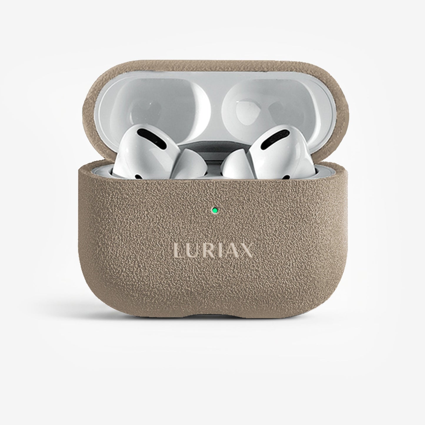 Handcrafted Italian Alcantara AirPods Pro Case with shock-absorbing, water-resistant, MagSafe compatible design