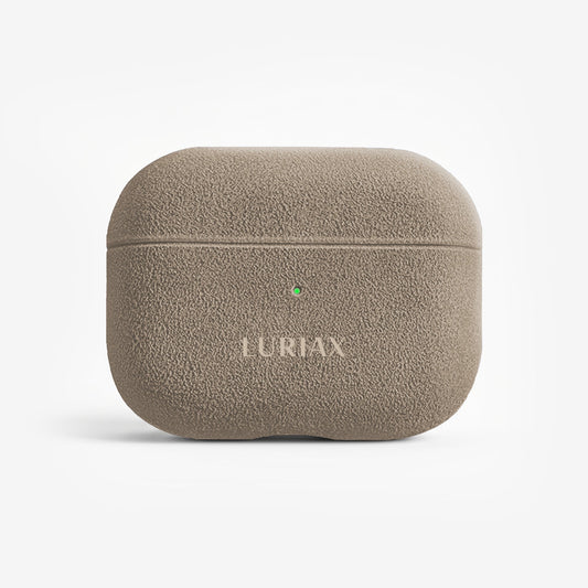 Handcrafted Italian Alcantara AirPods Pro Case with shock-absorbing, water-resistant, MagSafe-compatible design