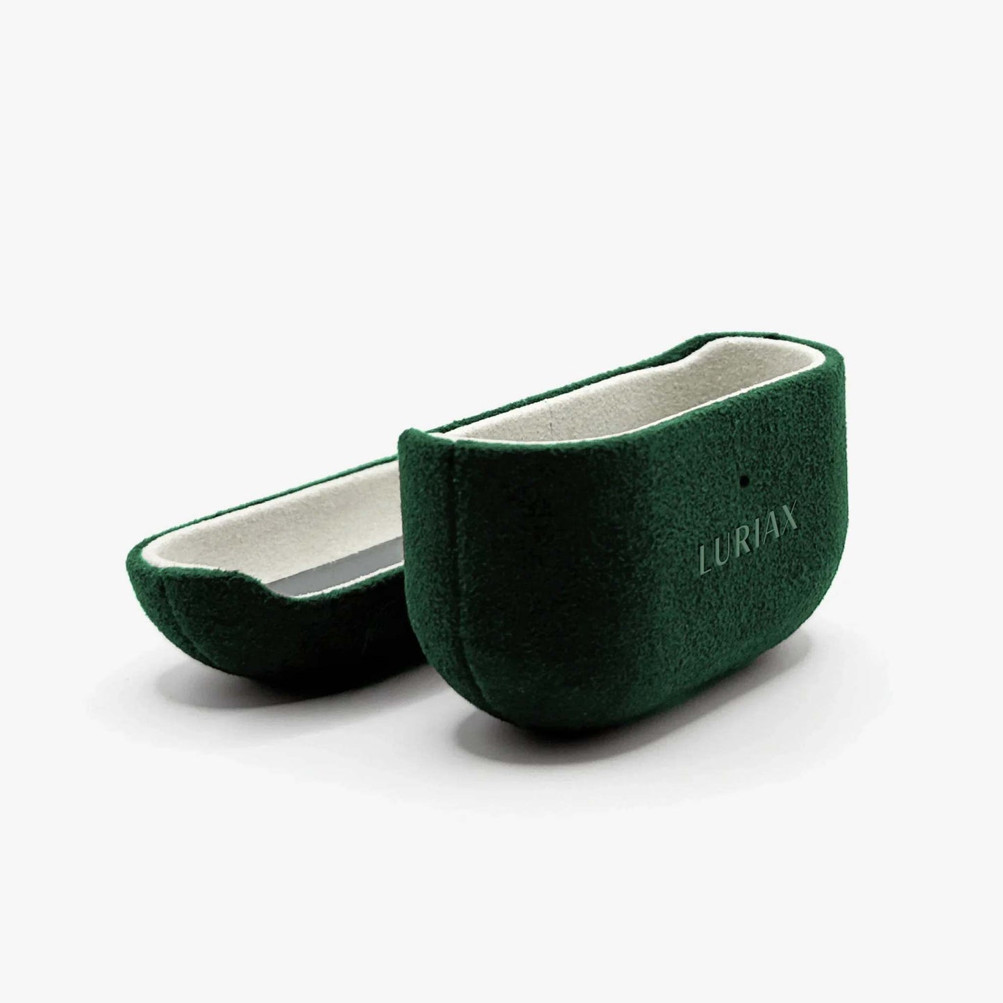 Handcrafted Italian Alcantara AirPods Pro Case with shock-absorbing protection and MagSafe compatibility