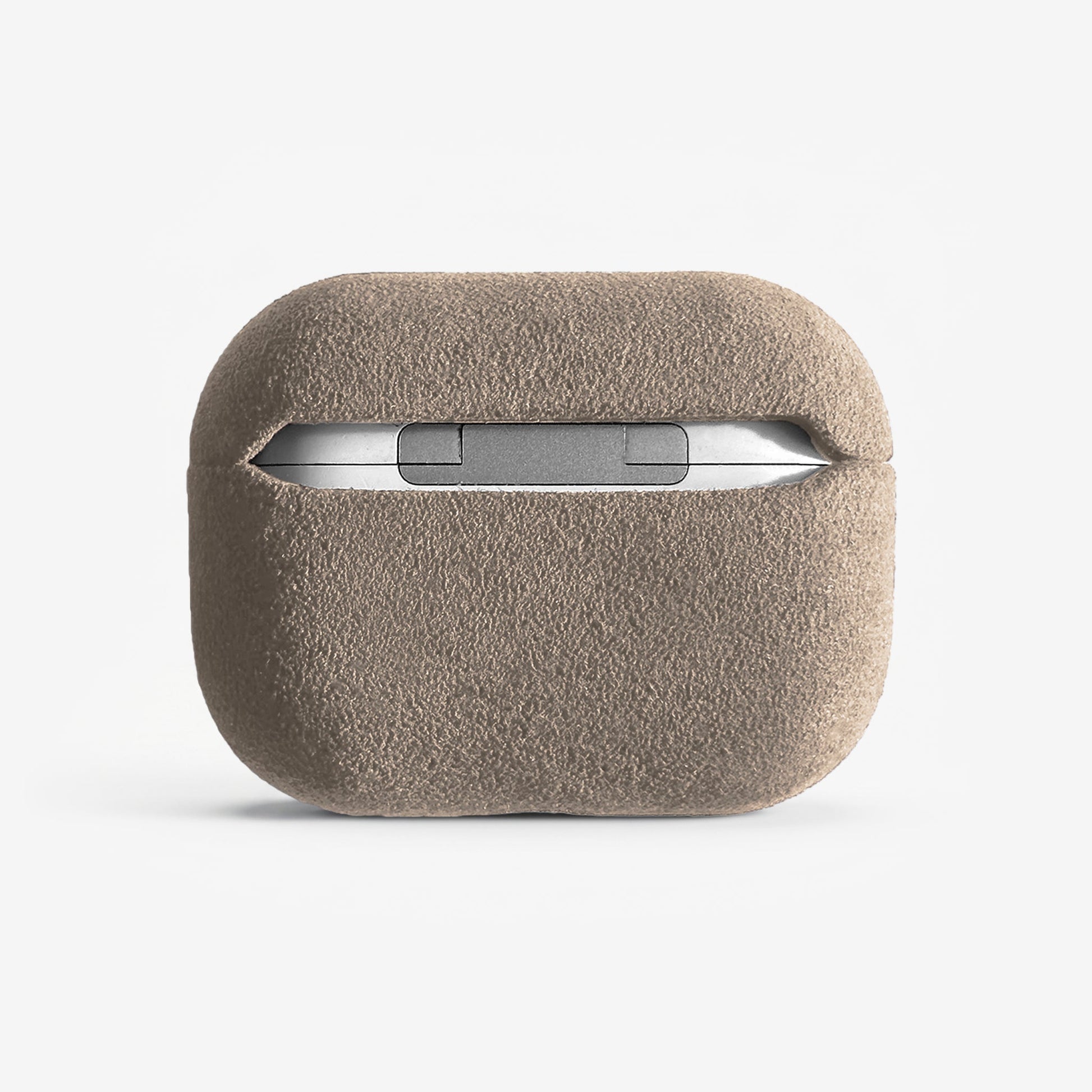 Handcrafted Italian Alcantara AirPods Pro Case with shock-absorbing, water and stain-resistant features and MagSafe compatibility
