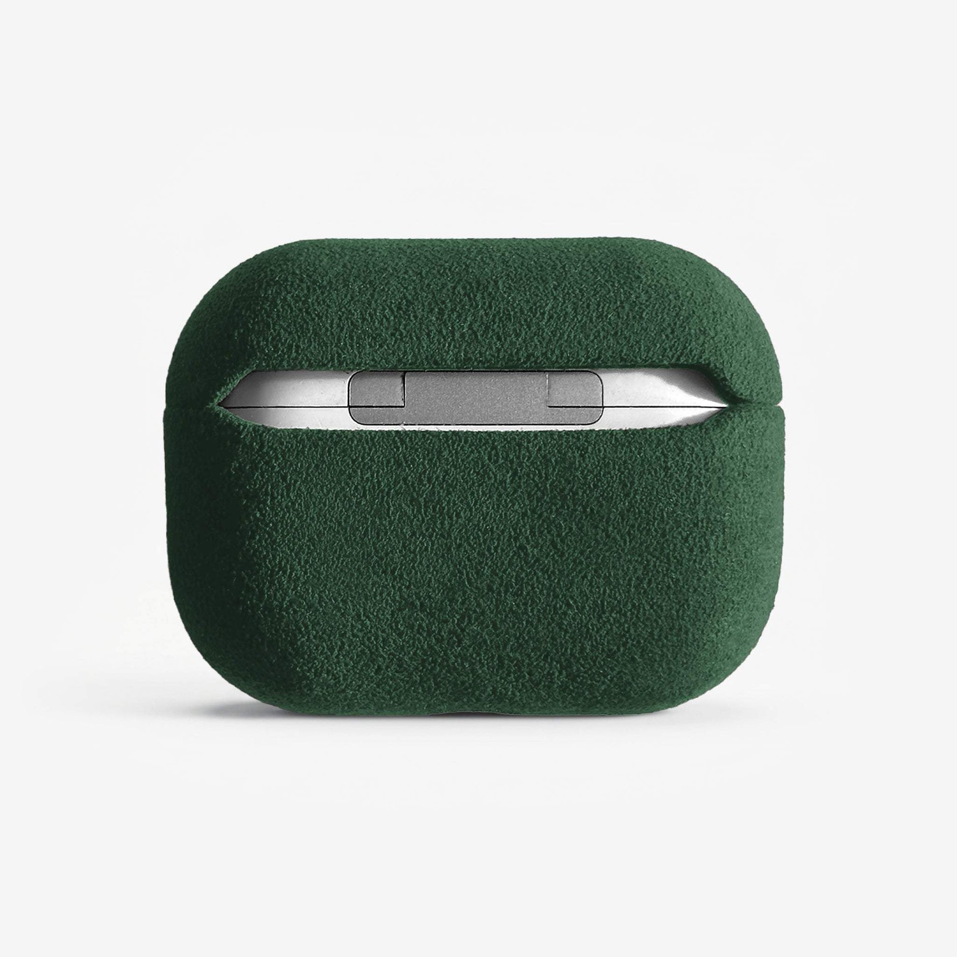 Handcrafted Italian Alcantara AirPods Pro Case with shock-absorbing protection and MagSafe compatibility