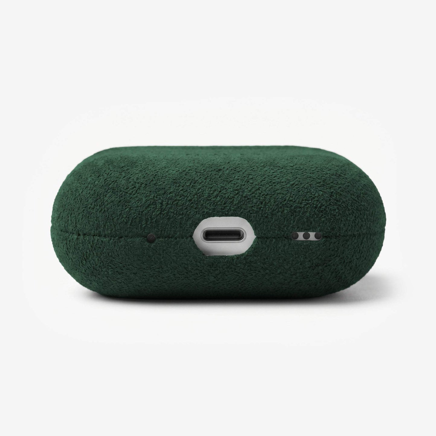 Handcrafted Italian Alcantara AirPods Pro Case with shock-absorbing protection and MagSafe compatibility