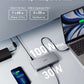 USB-C docking station 10-in-1 with multiple ports including HDMI, DisplayPort, USB-C, USB-A, Ethernet, and charging capabilities