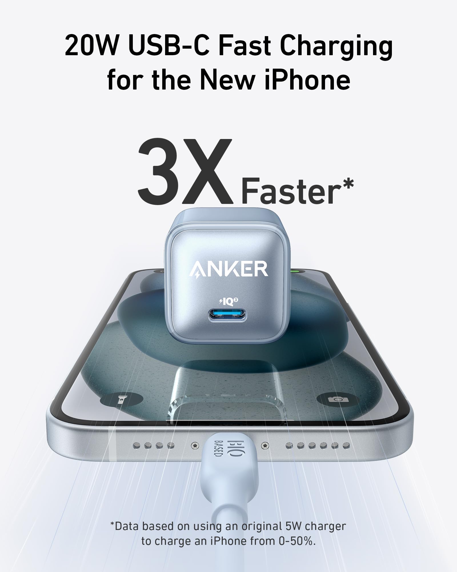 Compact Nano Charger 20W USB-C fast charging adapter with advanced safety features and multiple finishes