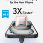 Compact 20W Anker Nano Charger with USB-C fast charging for iPhone 14 and advanced safety features
