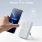 Anker 633 Magnetic Battery with wireless charging and foldable stand for iPhone.