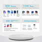 Anker Wireless Charger Pad with 10W output, compatible with Samsung, iPhone, and earbuds, featuring through-case charging and cable included