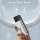 Anker 633 magnetic battery with foldable stand wirelessly charging a phone